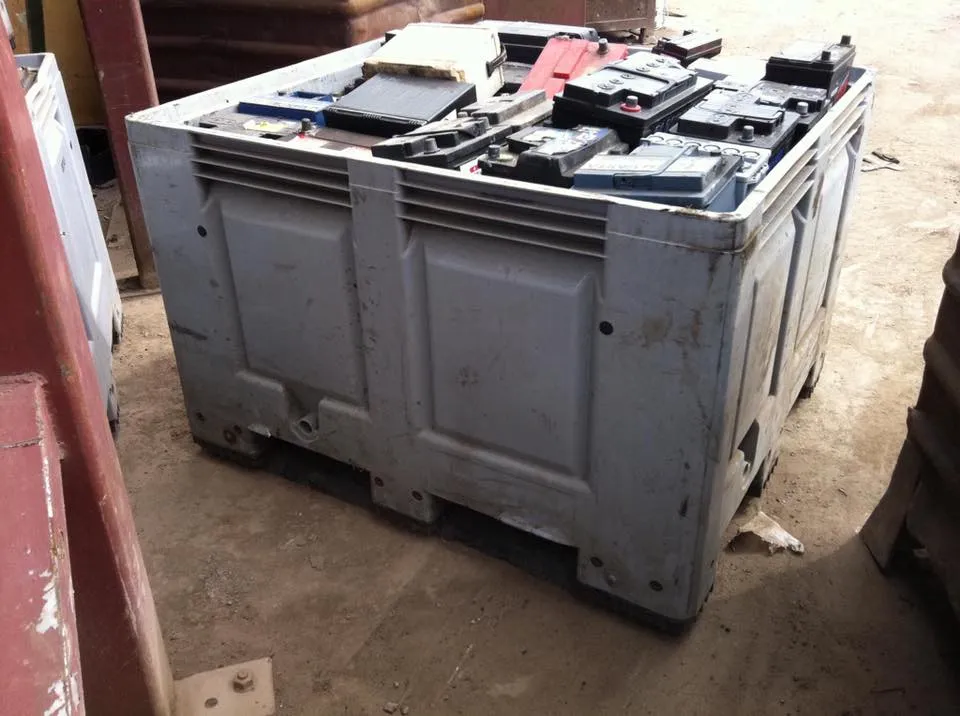 box of car batteries