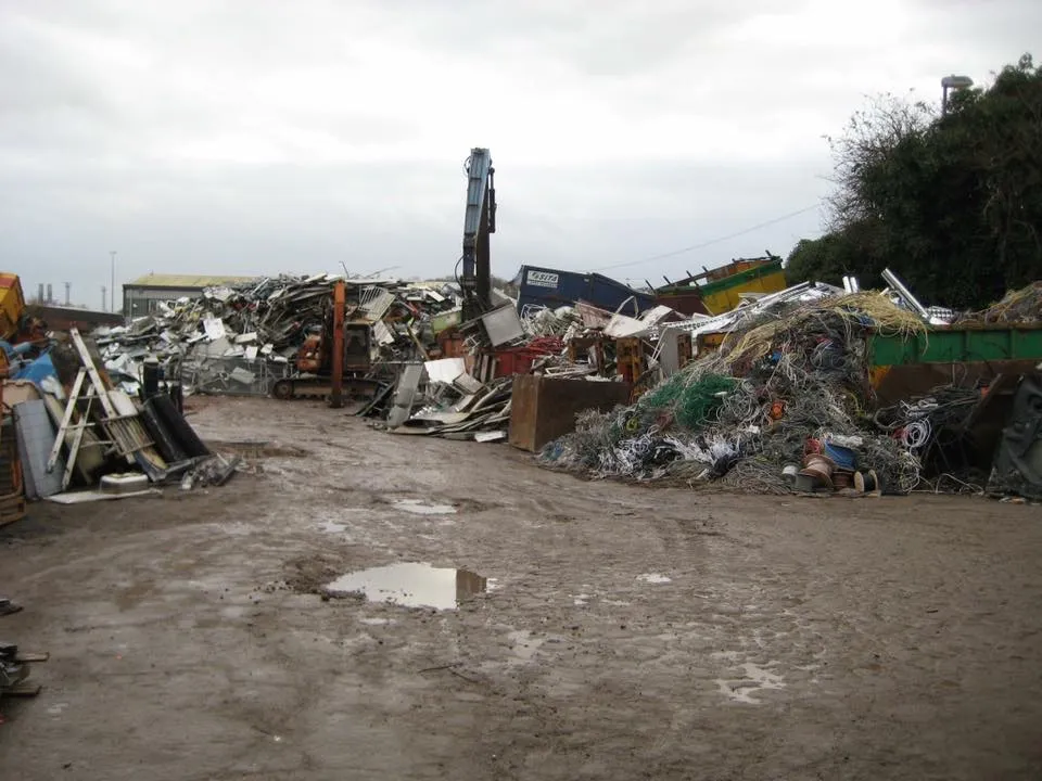 yard for scrap metals