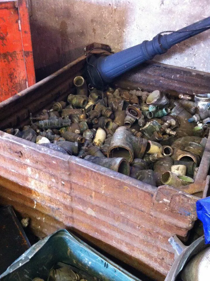 waste removed for recycling
