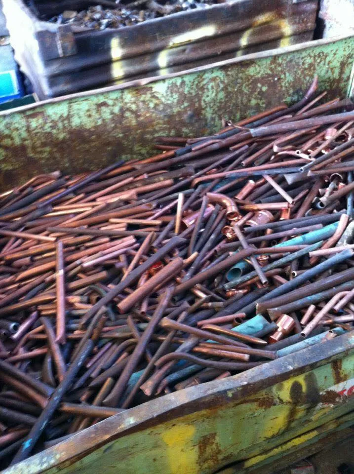 copper pipes for recycling
