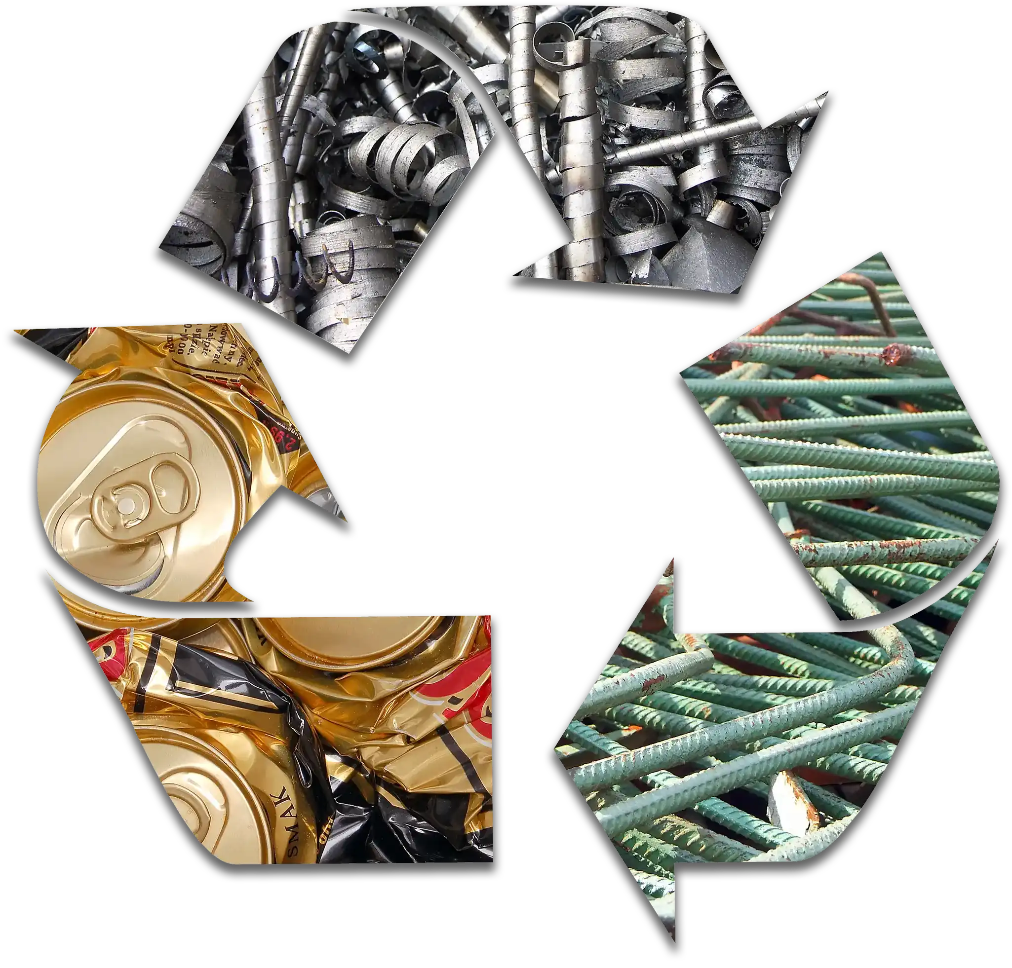 a group of different types of metal items